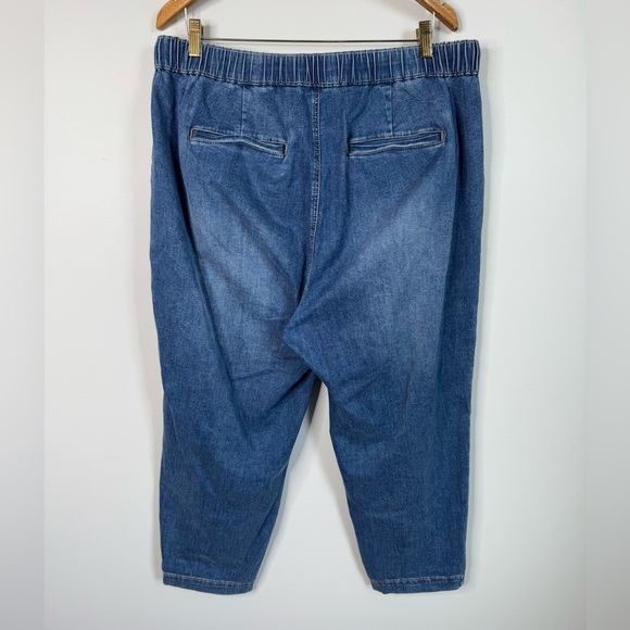 Universal Standard Comfort Denim Drawstring Jean Trouser Tidal Indigo Size S - Picture 5 of 9